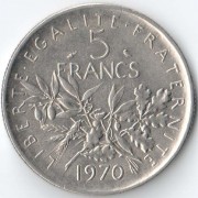 Франция 1970 5 франков
