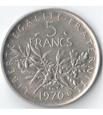 Франция 1970 5 франков