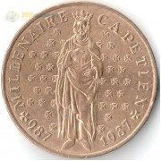 Франция 1987 10 франков Династия Капетингов