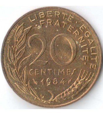 Франция 1984 20 сантимов