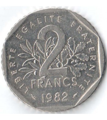 Франция 1982 2 франка сеятельница