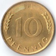ФРГ 1969 10 пфеннингов