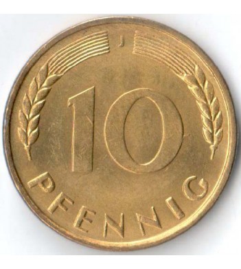 ФРГ 1950 10 пфеннингов