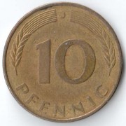 ФРГ 1981 10 пфеннингов
