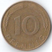 ФРГ 1990 10 пфеннингов