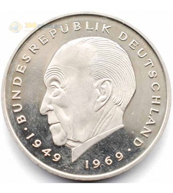 ФРГ 1969-1987 2 марки Конрад Аденауэр