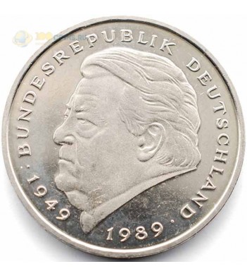 ФРГ 1990-2001 2 марки Франц Йозеф Штраус