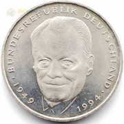 ФРГ 1994-2001 2 марки Вилли Брандт