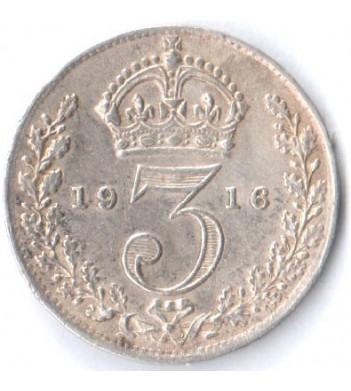 Великобритания 1916 3 пенса