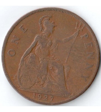 Великобритания 1927 1 пенни