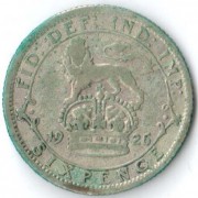 Великобритания 1926 6 пенсов