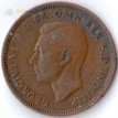 Великобритания 1937-1948 1/2 пенни Золотая лань