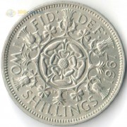 Великобритания 1967 2 шиллинга