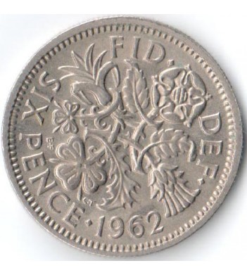 Великобритания 1962 6 пенсов
