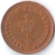 Великобритания 1971-1981 1/2 пенни