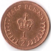 Великобритания 1982 1/2 пенни