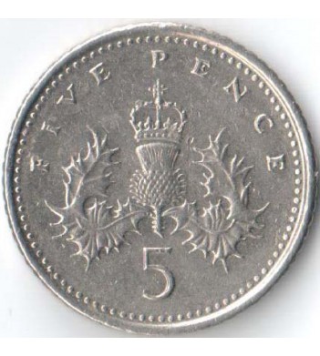 Великобритания 2000 5 пенсов