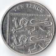 Великобритания 2013 10 пенсов