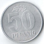 ГДР 1958 50 пфеннингов А