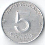 ГДР 1953 5 пфеннигов А