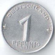ГДР 1953 1 пфенниг А