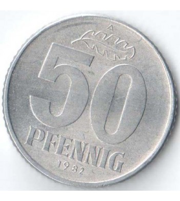 ГДР 1982 50 пфеннингов А