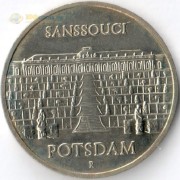 ГДР 1986 5 марок Потсдам дворец Сан-Суси