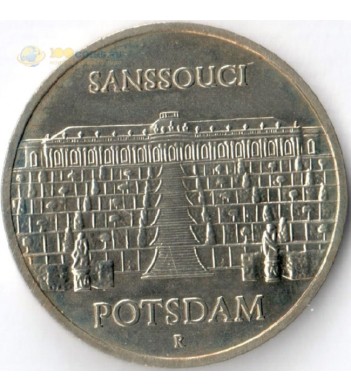 Германия ГДР 1986 5 марок Потсдам дворец Сан-Суси