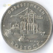 ГДР 1988 5 марок Росток корабль порт