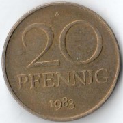 ГДР 1983 20 пфеннигов