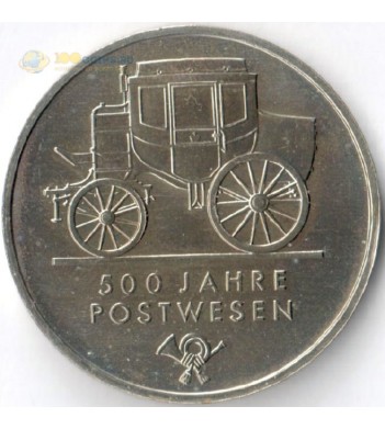 Германия ГДР 1960 5 марок 500 лет Почты