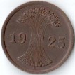 Германия 1925 2 пфеннига A