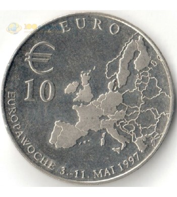 Германия 1997 10 евро Европейская неделя (жетон)