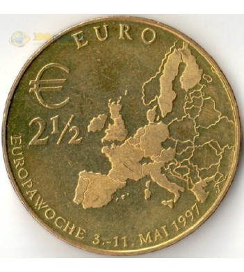 Германия 1997 2,5 евро Европейская неделя (жетон)