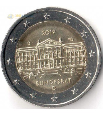 Германия 2019 2 евро Бундесрат D