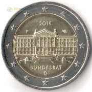 Германия 2019 2 евро Бундесрат F