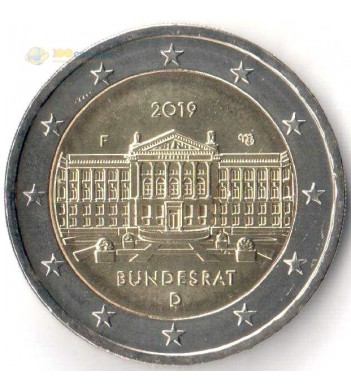 Германия 2019 2 евро Бундесрат F