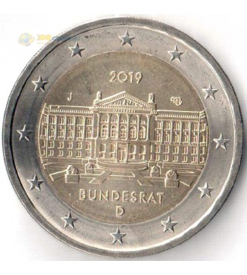 Германия 2019 2 евро Бундесрат J