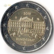 Германия 2019 2 евро Бундесрат G