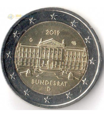 Германия 2019 2 евро Бундесрат G