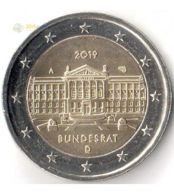 Германия 2019 2 евро Бундесрат A