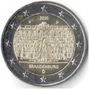 Германия 2020 2 евро Бранденбург