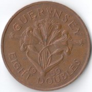 Гернси 1959 8 дублей