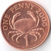 Гернси 2006 1 пенни Краб