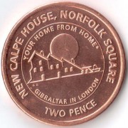 Гибралтар 2018 2 пенса Calpe House