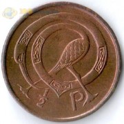 Ирландия 1971 1/2 пенни Птица и арфа Ирландия 1971 1/2 пенни Птица и арфа