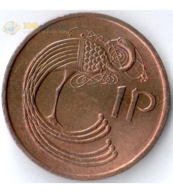 Ирландия 1971-1988 1 пенни Павлин