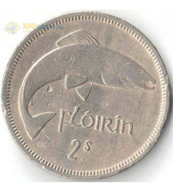 Ирландия 1951-1969 2 шиллинга (флорин) Рыба