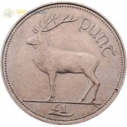 Ирландия 1990-2000 1 фунт Благородный олень Ирландия 1990-2000 1 фунт Благородный олень