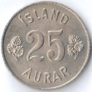 Исландия 1946-1967 25 эйре